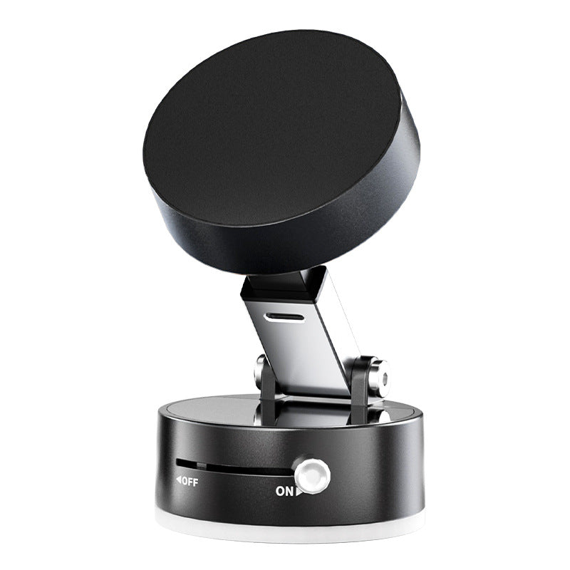 Car-mounted multifunctional vacuum suction cup holder, foldable and telescopic, lazy kitchen vacuum double-sided magnetic phone holder